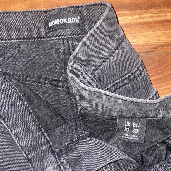 Black Wash Distressed Jeans Dolls Kill - Picture 3 of 3